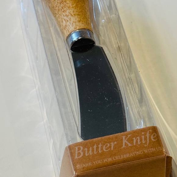 Mini Butter & Cheese Knife Wood Charcuterie Hostess Gift chef Kitchen NWOT - Picture 10 of 14
